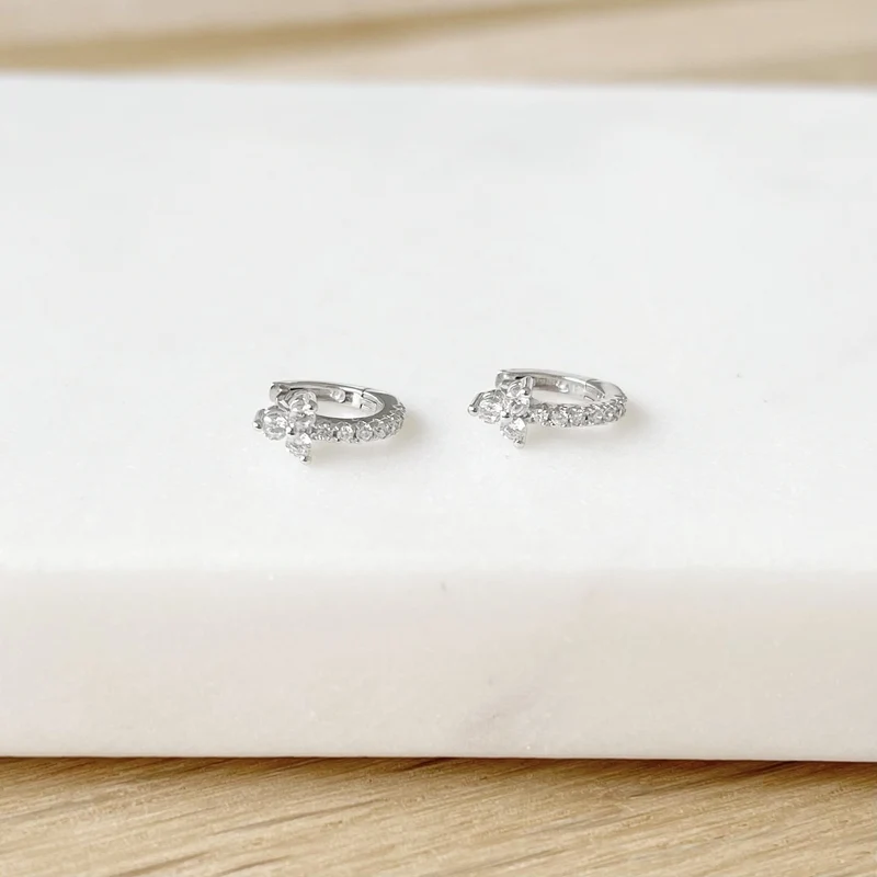 Mini créoles "Lassy" argent