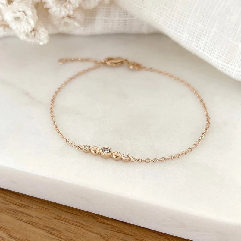 Bracelet "Katia" plaqué or