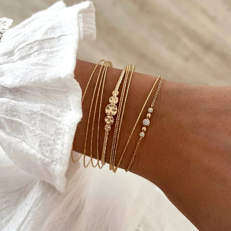 Bracelet "Katia" plaqué or