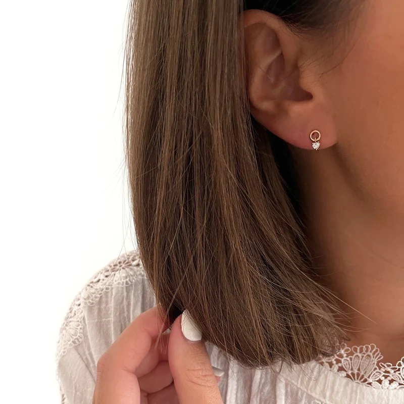 Boucles d'oreilles "Alina" plaqué or