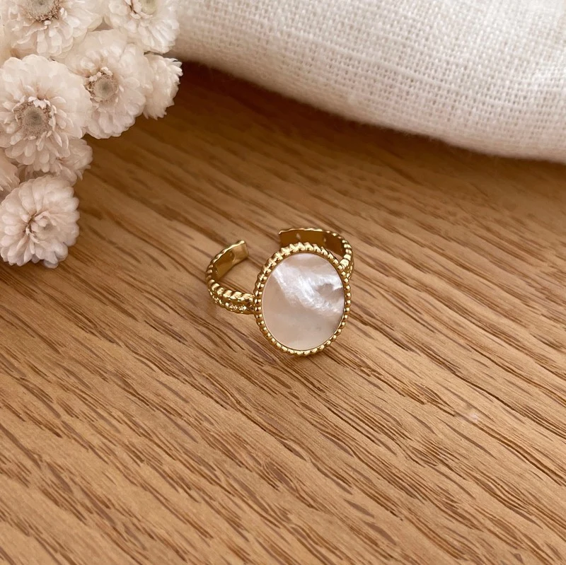 Bague "Satine" acier