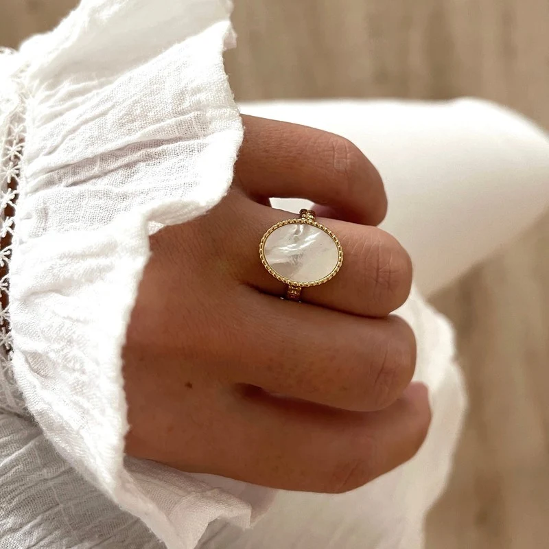 Bague "Satine" acier