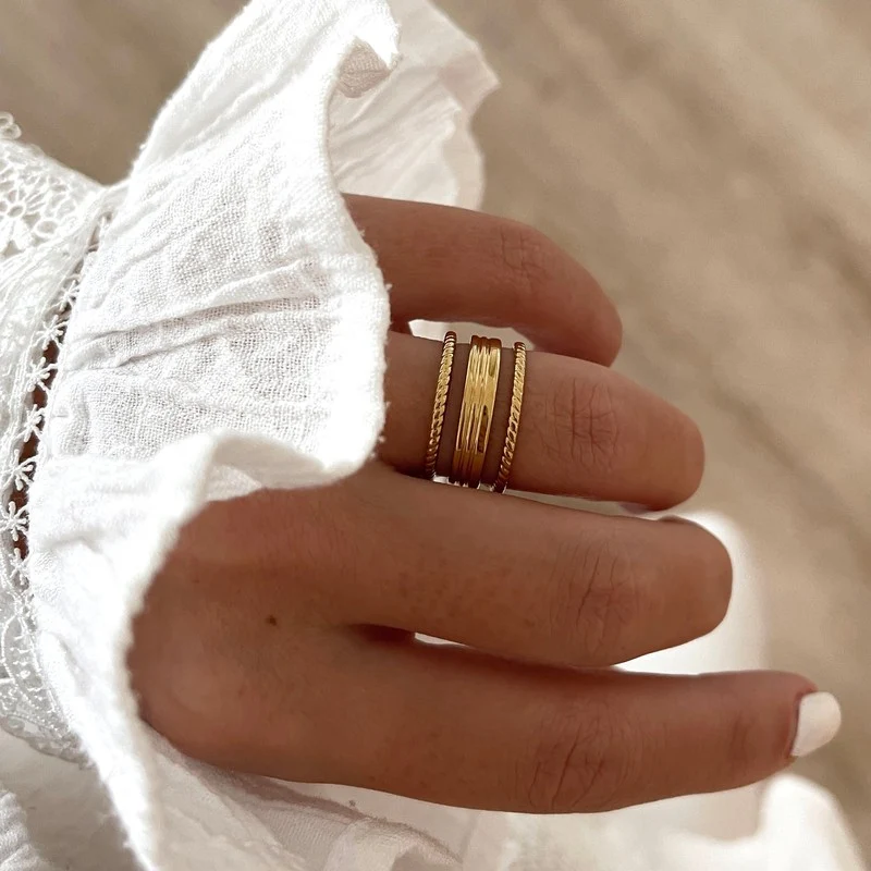 Bague "Daven" acier