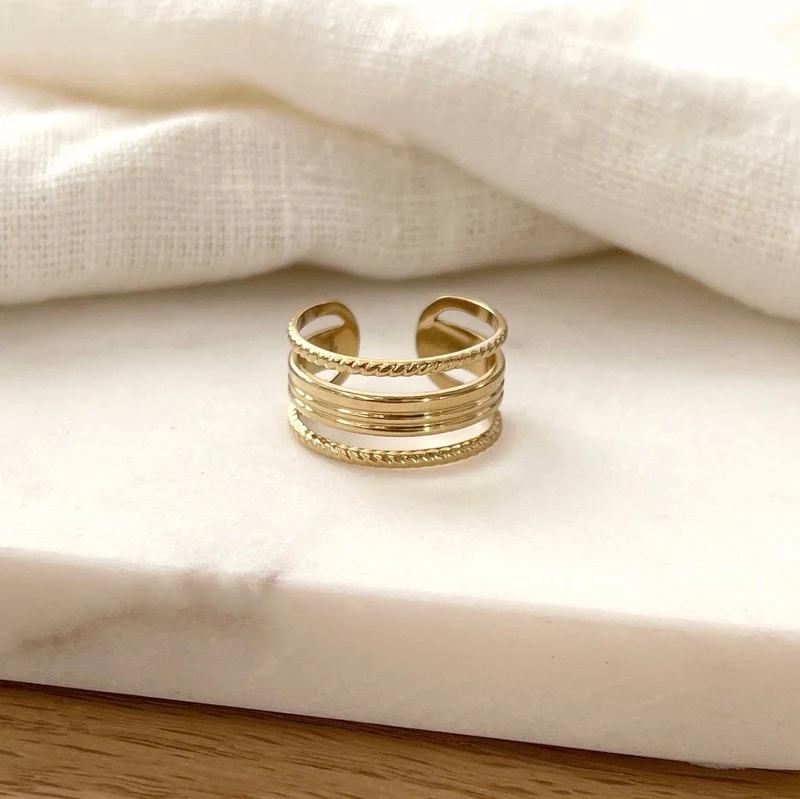 Bague "Daven" acier