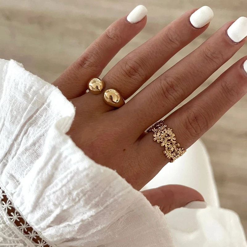 Bague "Caline" plaqué or