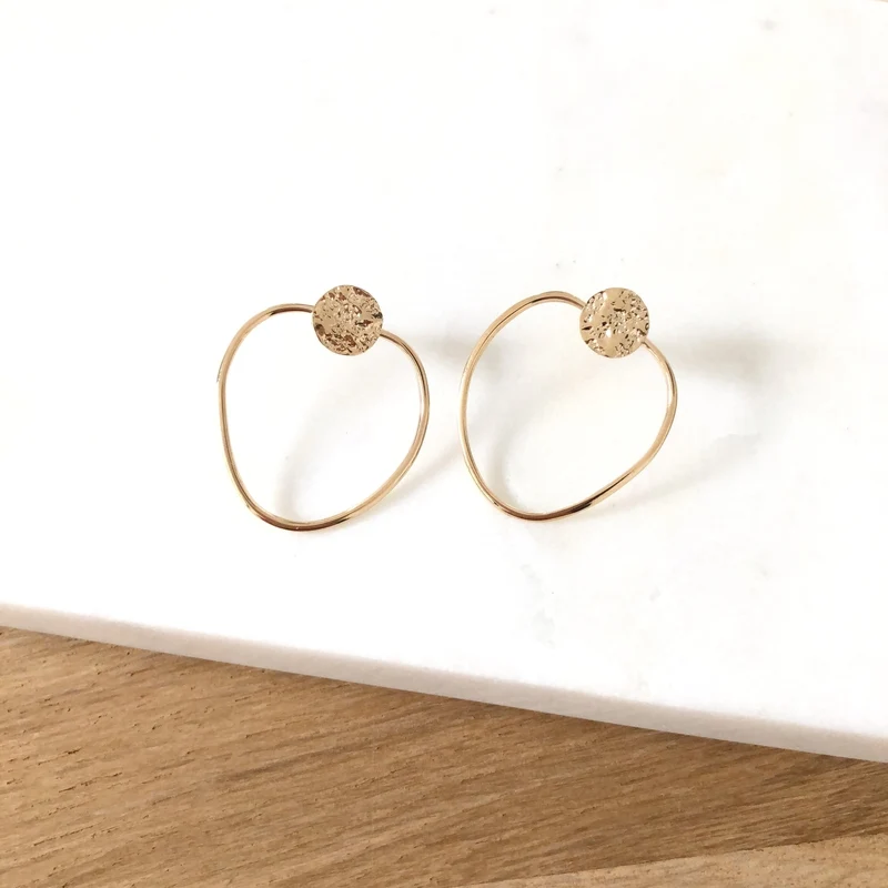 Boucles d'oreilles "Valla" plaqué or