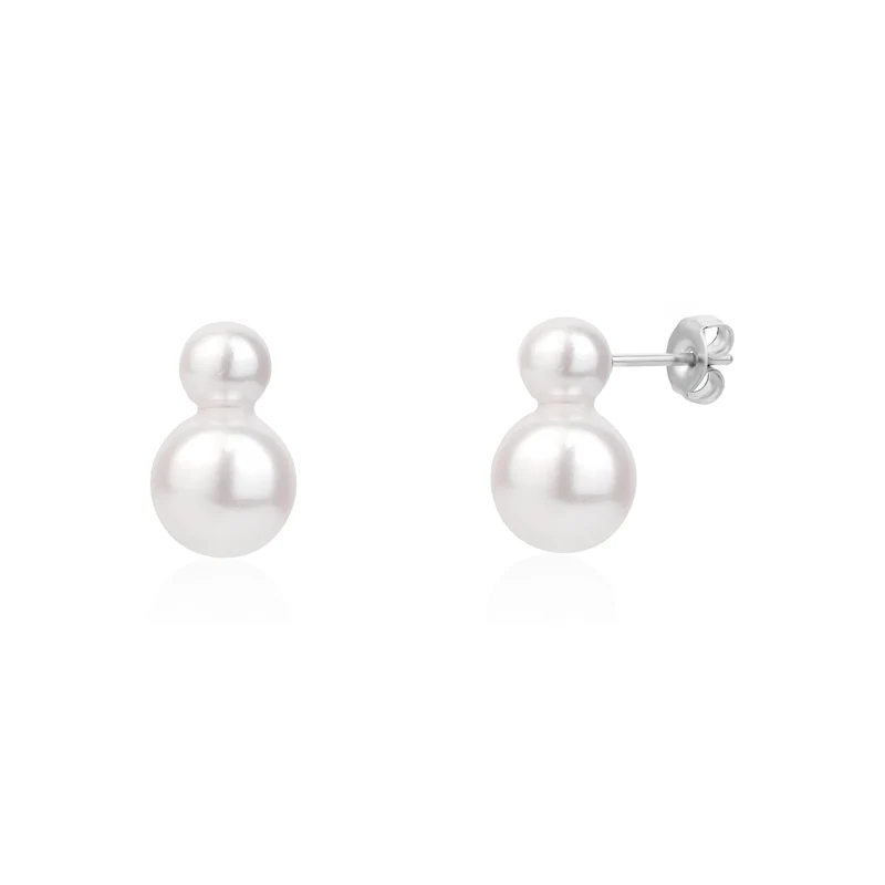 Boucles d'oreilles double perle