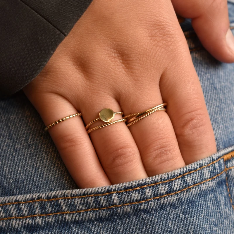 Jackie Gold Bague Or 14 carats JKR21.150.52