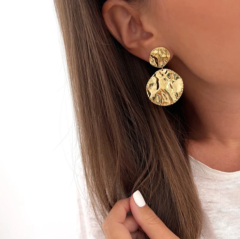 Boucles d'oreilles "Orphéa" acier