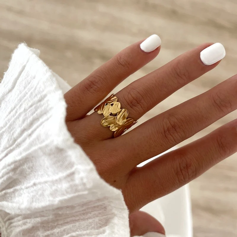 Bague "Fei" acier