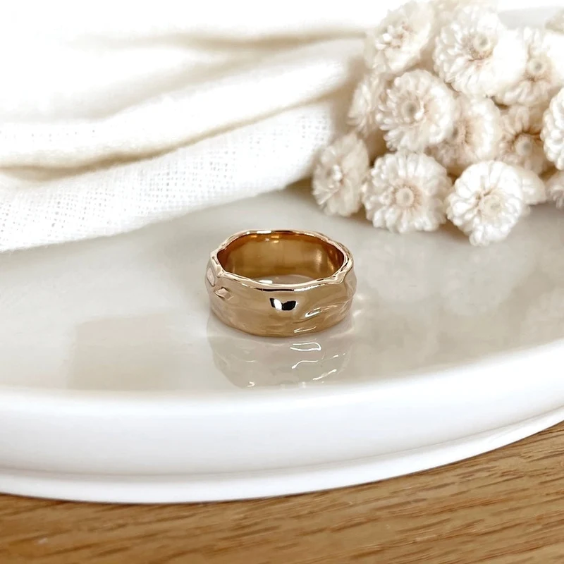 Bague "Crélia" plaqué or