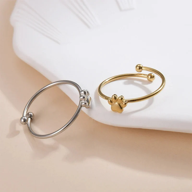 Bague Fine Patte de Chien