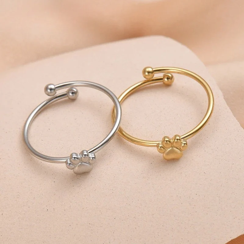 Bague Fine Patte de Chien