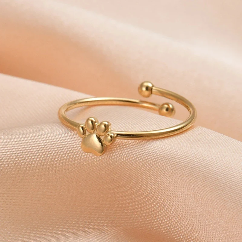 Bague Fine Patte de Chien