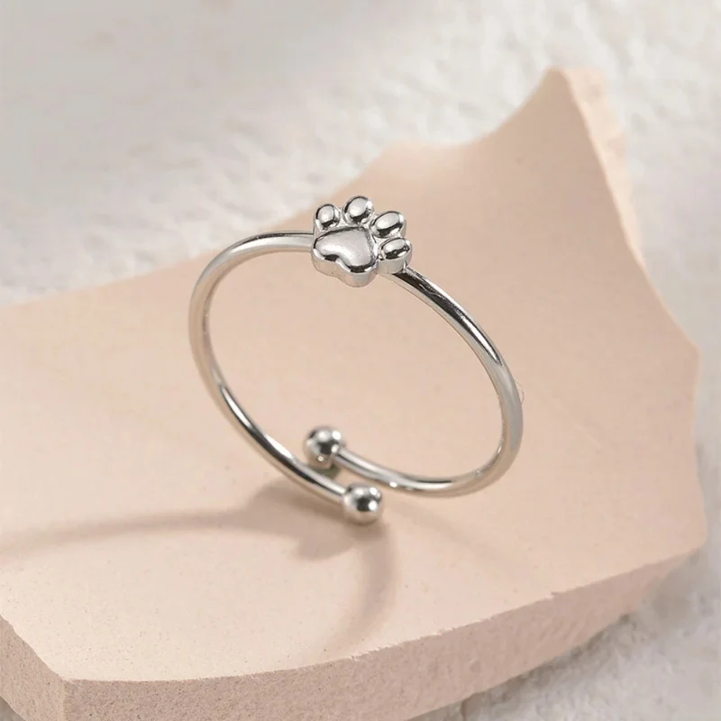Bague Fine Patte de Chien