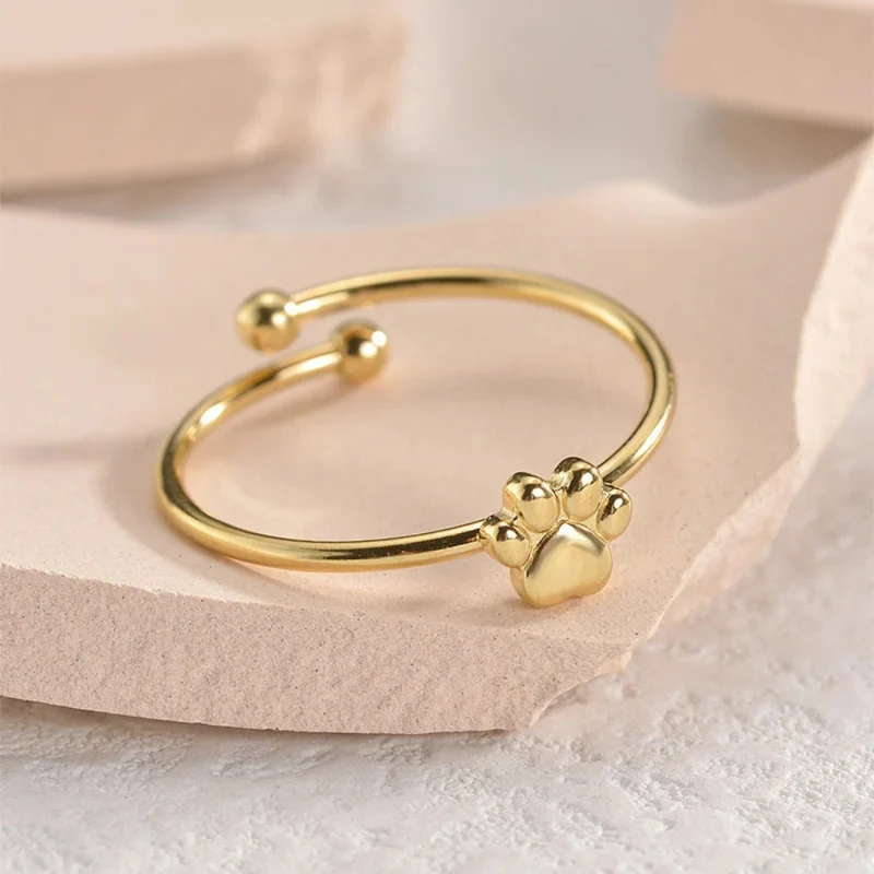 Bague Fine Patte de Chien