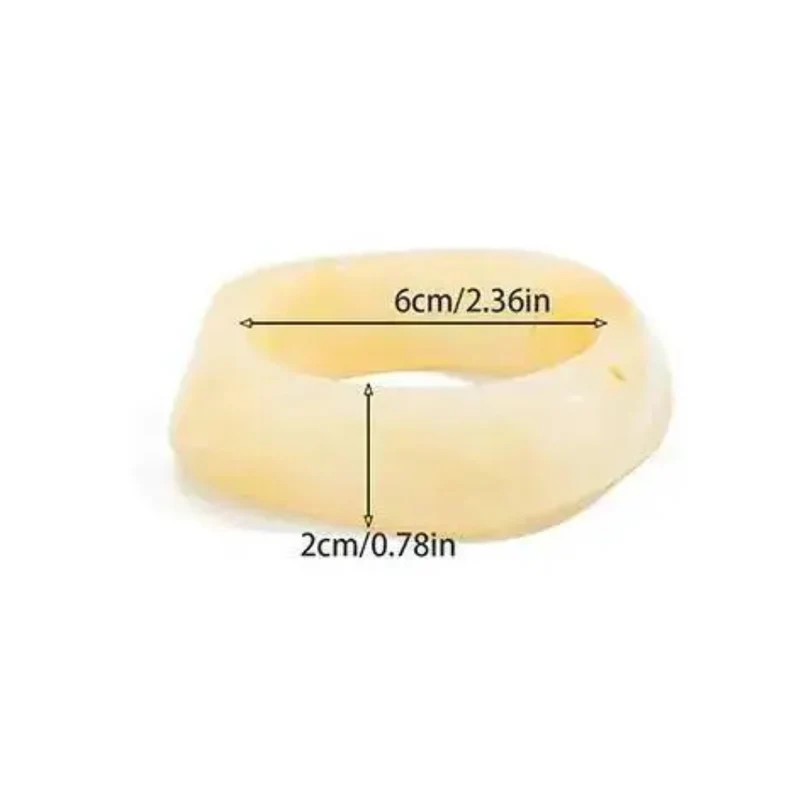 Bracelet Résine Ivoire Effet Pierre