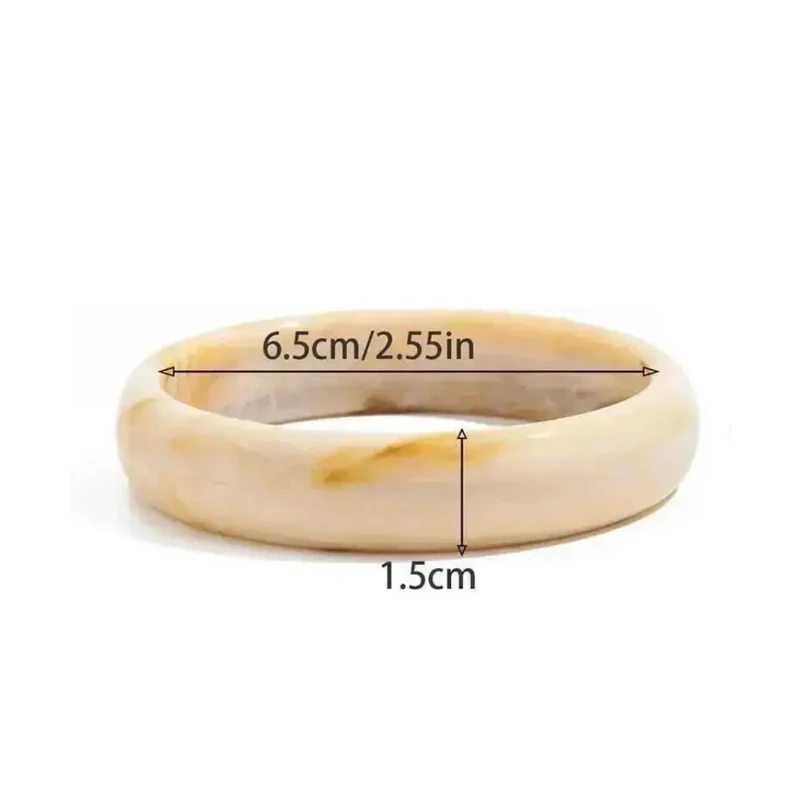 Bracelet Résine Blanc Cassé