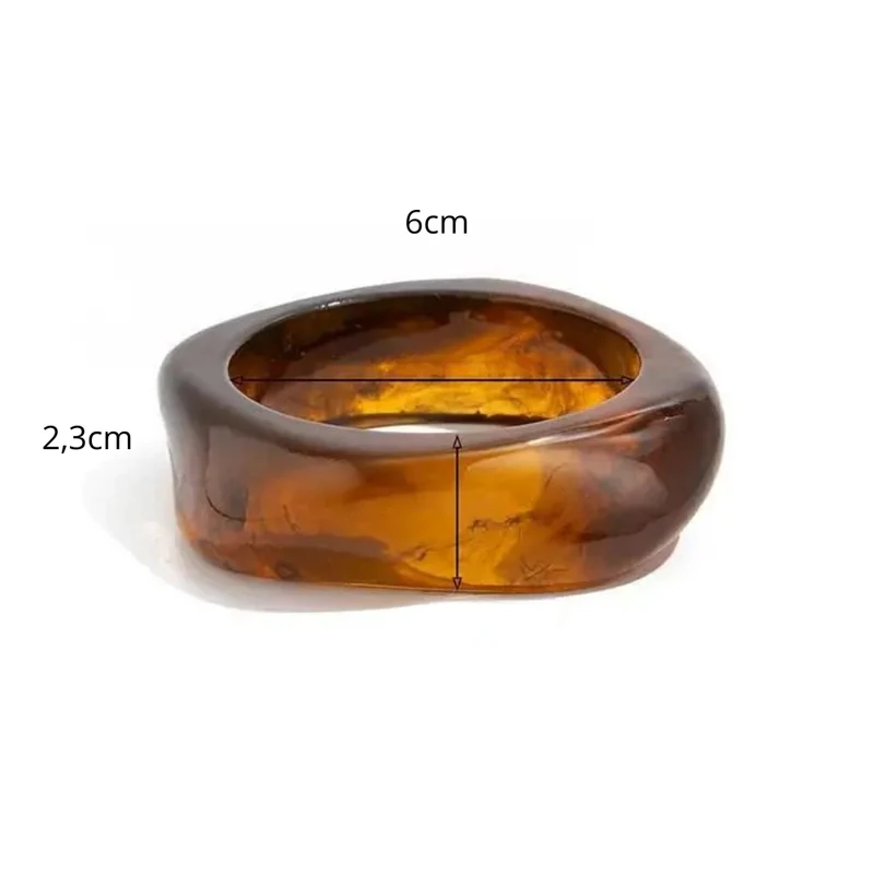 Bracelet Résine Marron