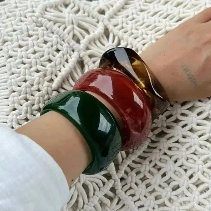 Bracelet Résine Rouge