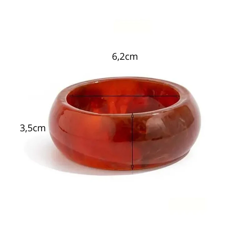 Bracelet Résine Rouge