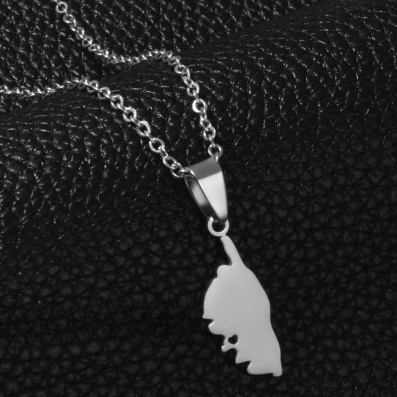Pendentif Corse Femme Acier Inoxydable