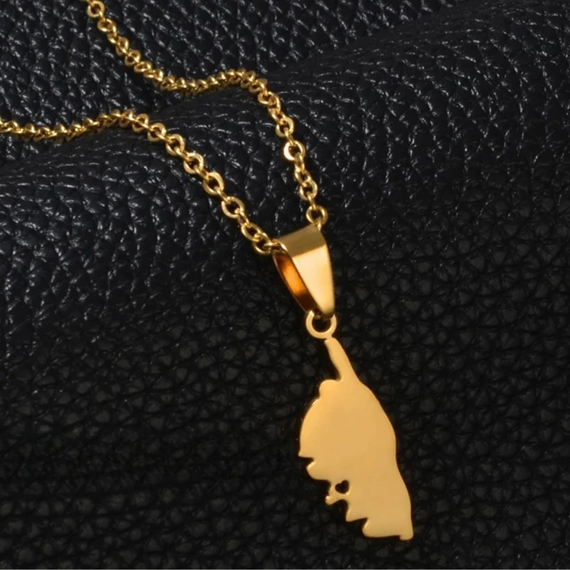 Pendentif Corse Femme Acier Inoxydable