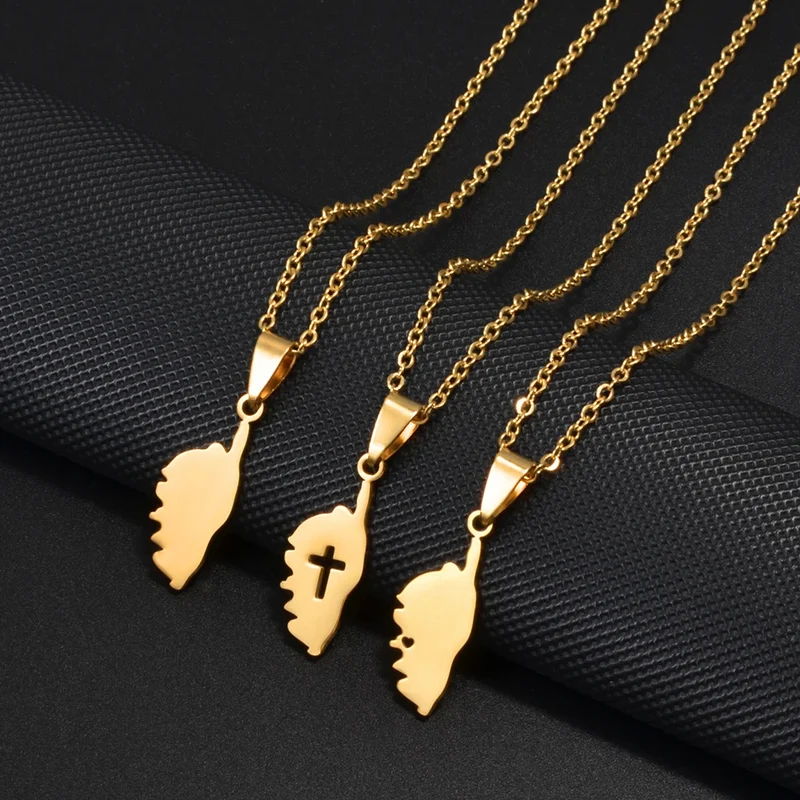 Pendentif Corse Femme Acier Inoxydable