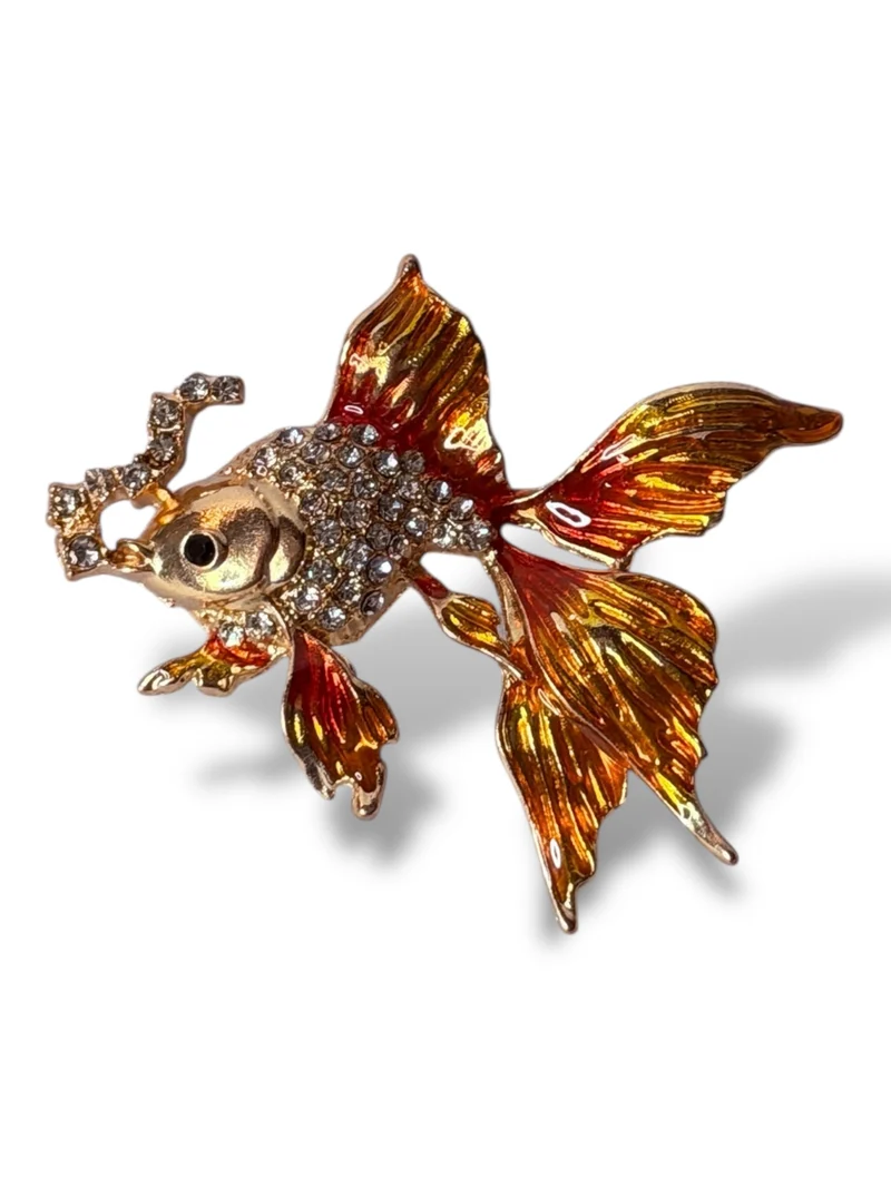 POISSON - BROCHE TENDANCE AVEC STRASS