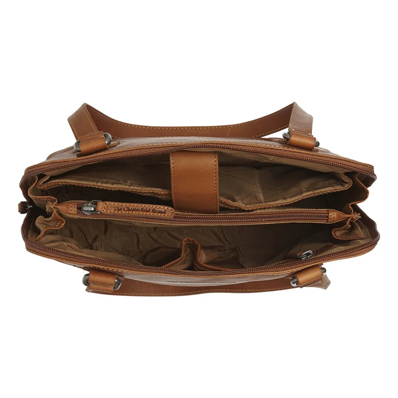 The Chesterfield Brand Belgrado Leather Cognac Shoulder Bag C48.134031