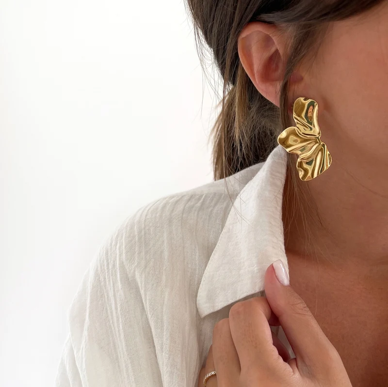 Boucles d'oreilles "Mado" acier