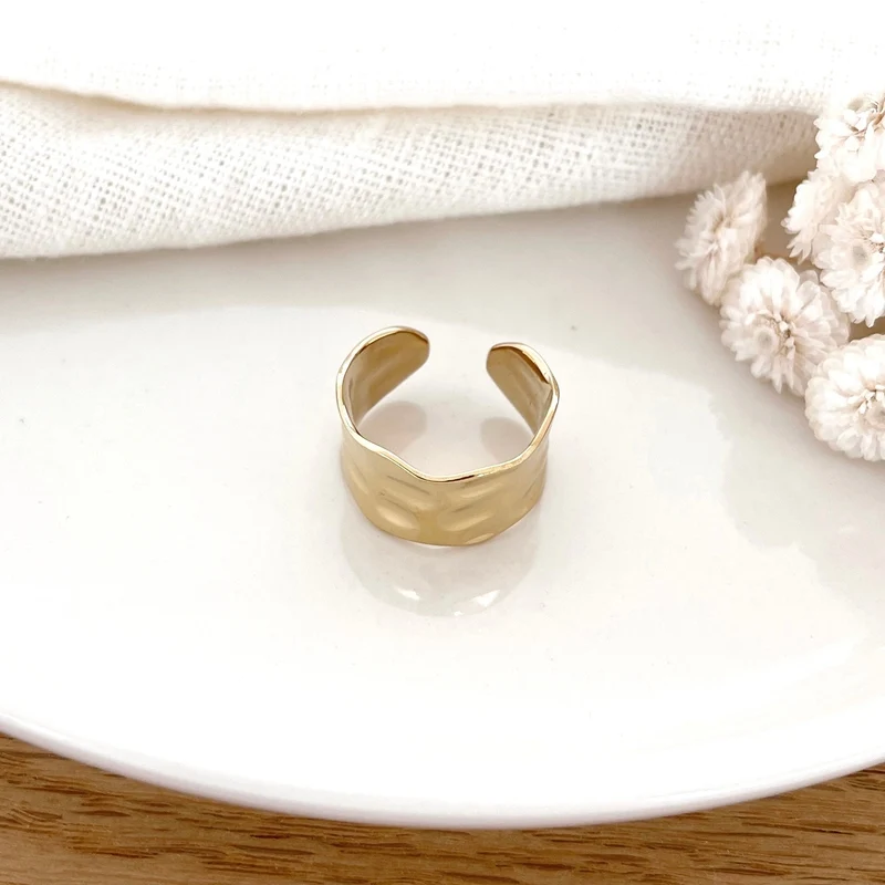 Bague "Ondine" acier