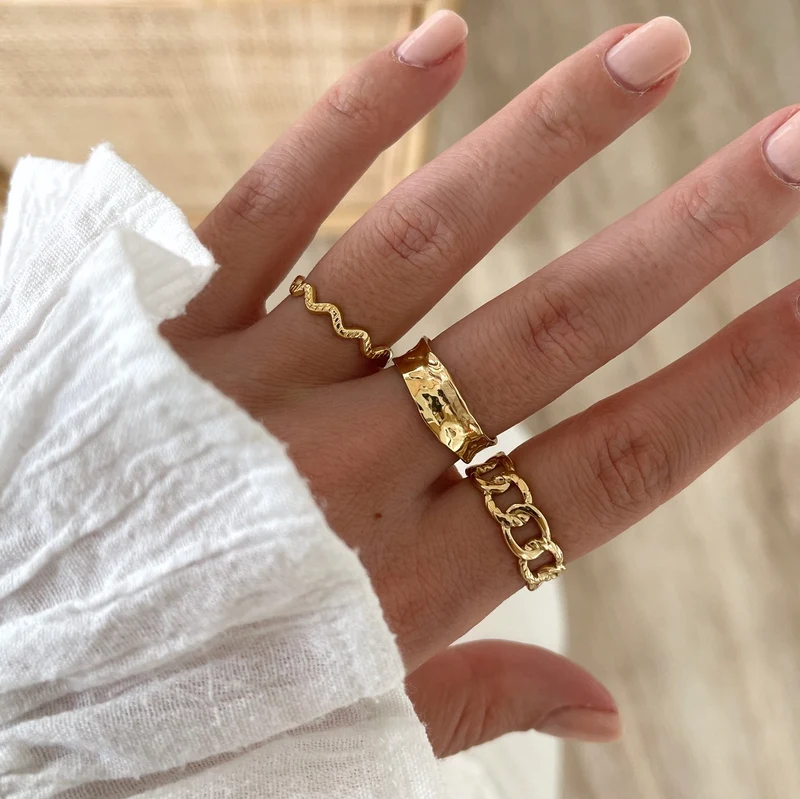 Bague "Ays" acier
