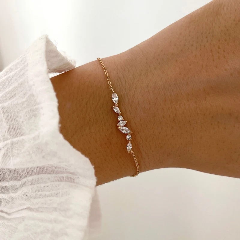 Bracelet "Kenza" plaqué or