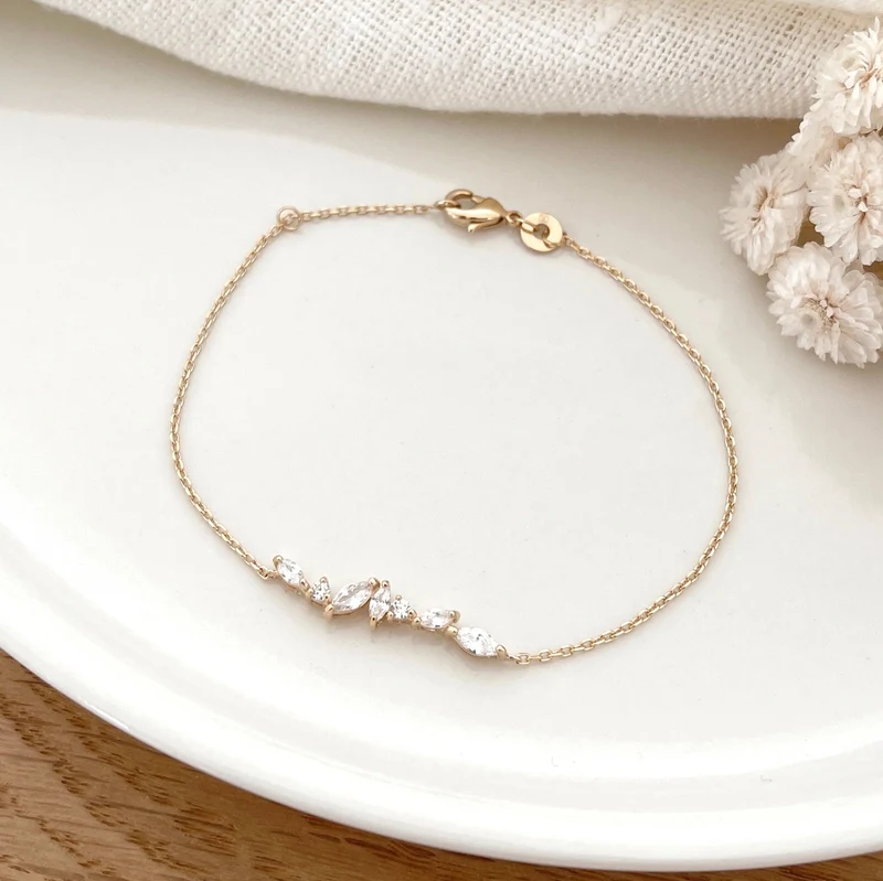 Bracelet "Kenza" plaqué or