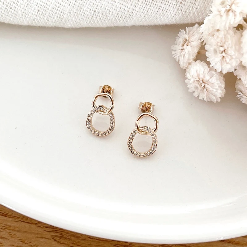 Boucles d'oreilles "Imelda" plaqué or