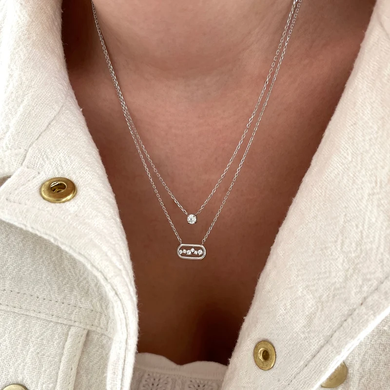 Collier "Dani" argent
