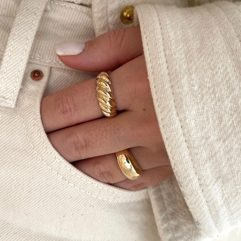 Bague "Annabelle" plaqué or