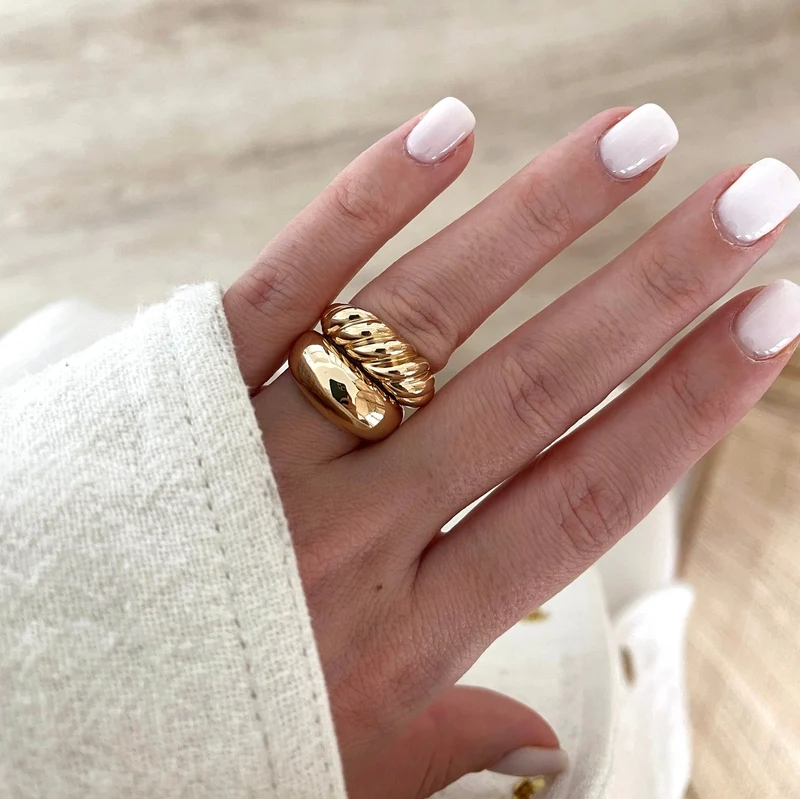 Bague "Annabelle" plaqué or