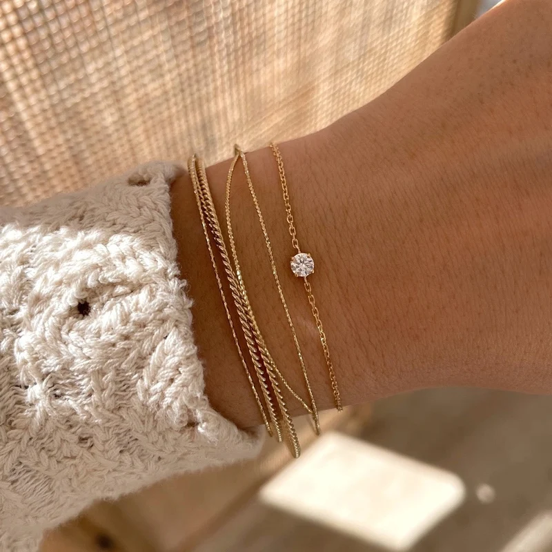 Bracelet "Dani" plaqué or