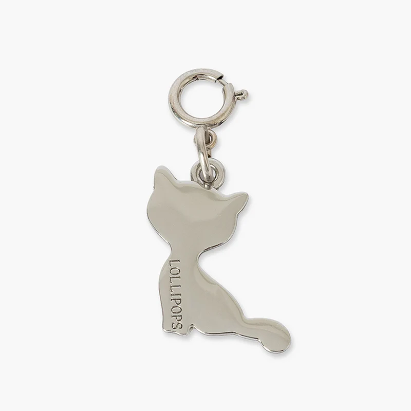 Bijou de sac chat argenté S-Cat