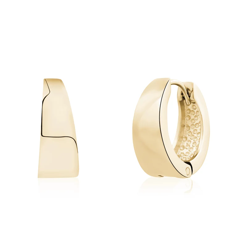 Boucles d'oreilles coniques polies