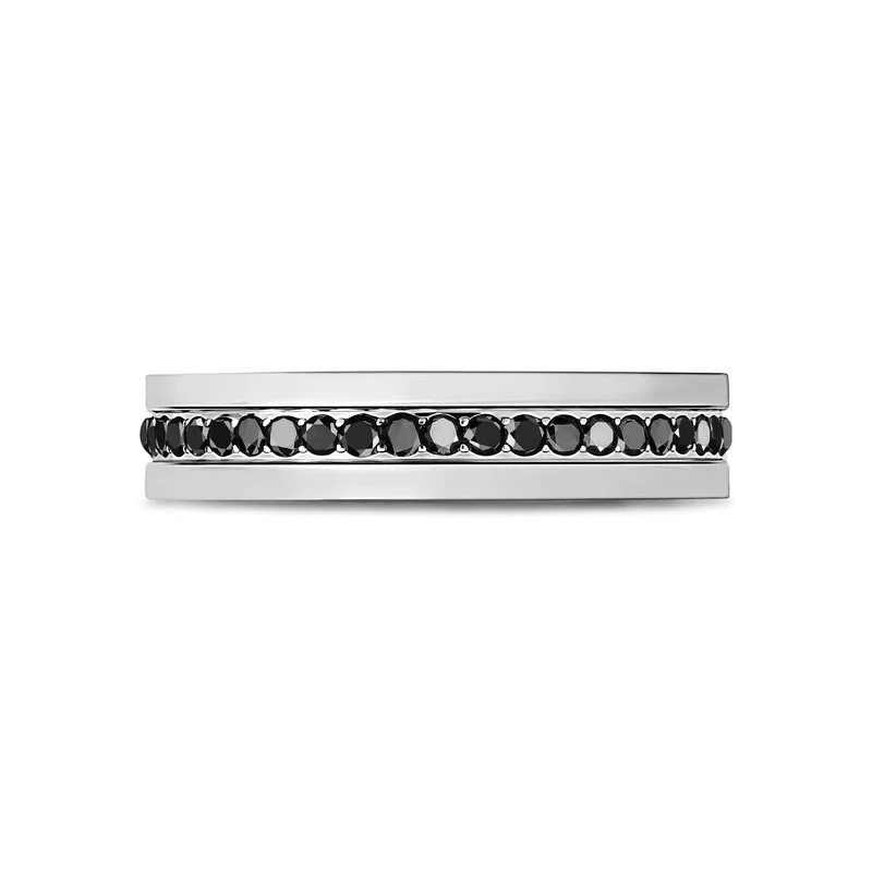 Modern Noir Gemstone Jonc