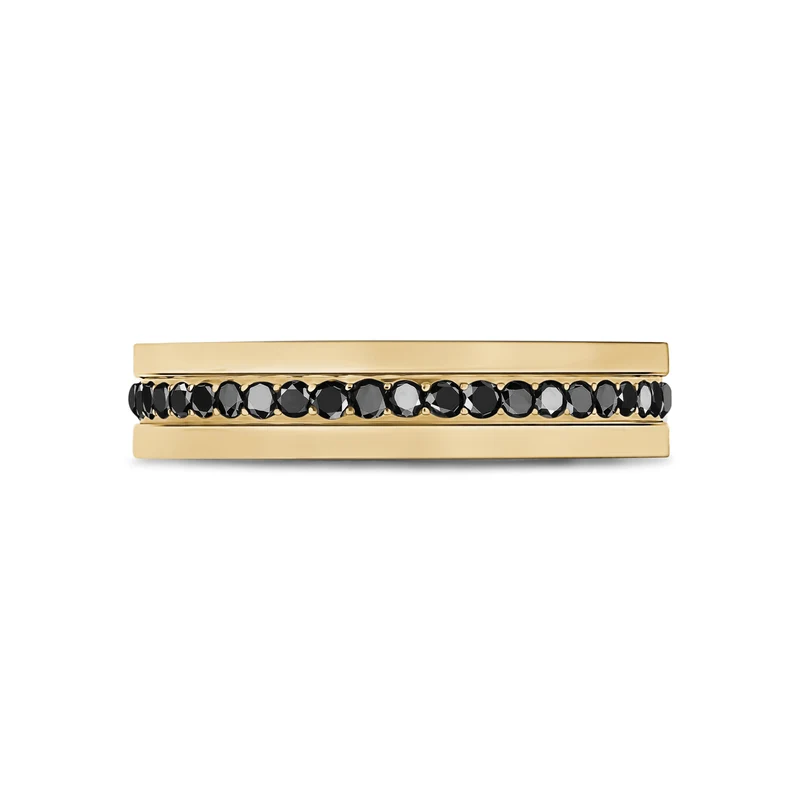 Modern Noir Gemstone Jonc