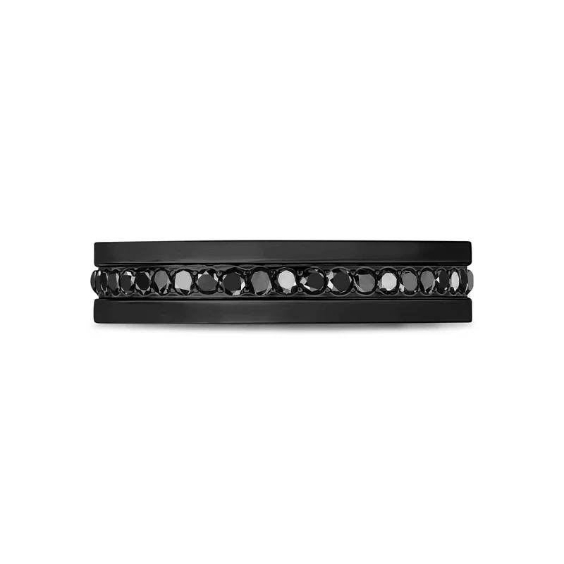 Modern Noir Gemstone Jonc
