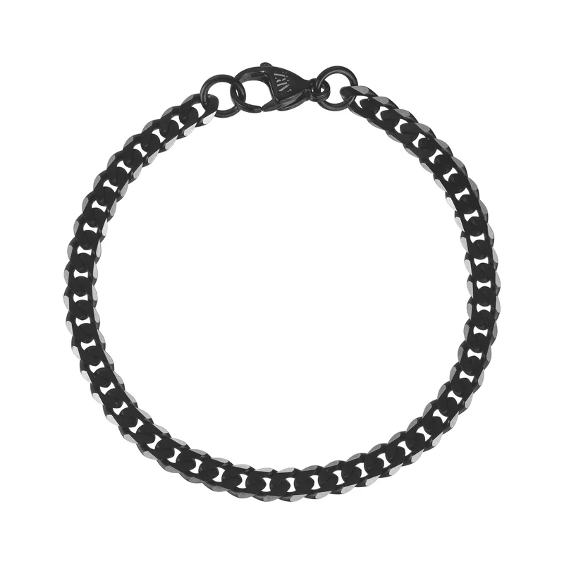 Bracelet à maillons cubains bicolores mats | 5MM
