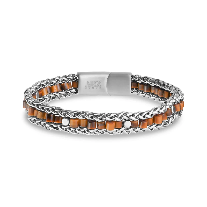 Bracelet en perles à maillons de blé