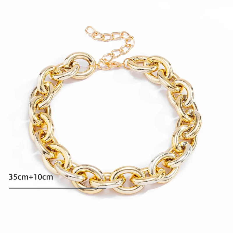 Collier Grosse Maille Doré