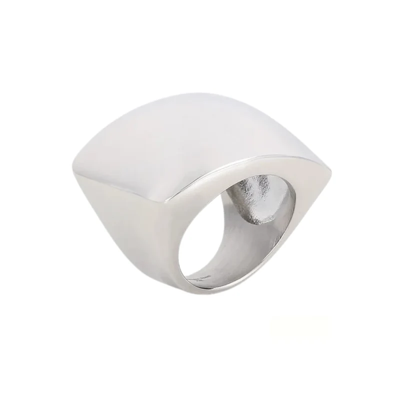 Grosse Bague Argent Design Femme
