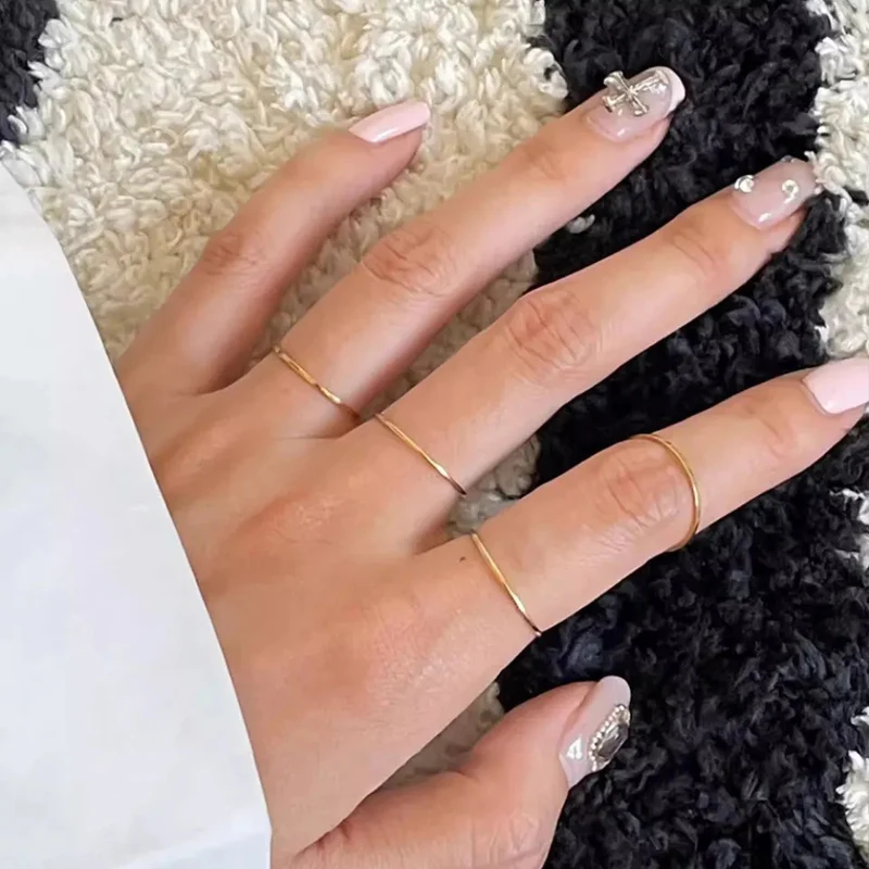 Bague Anneau Fin Or